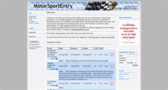 Desktop Screenshot of motorsportentry.com